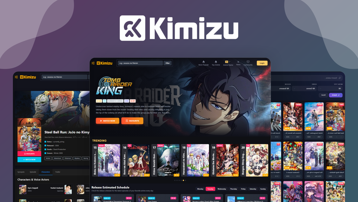 Kimizu - Anime Streaming Platform